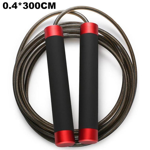 Hurtig hoppetau, - for Crossfit, treningsstudio og hjemmetrening og mer Red 4.0Mm  Steel Wire Rope