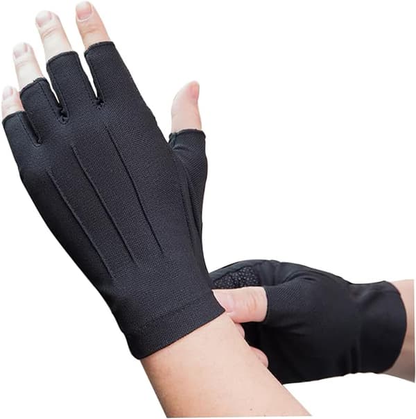 Sort S Herre Fingerløse Kørehandsker Anti-Slip Handsker med