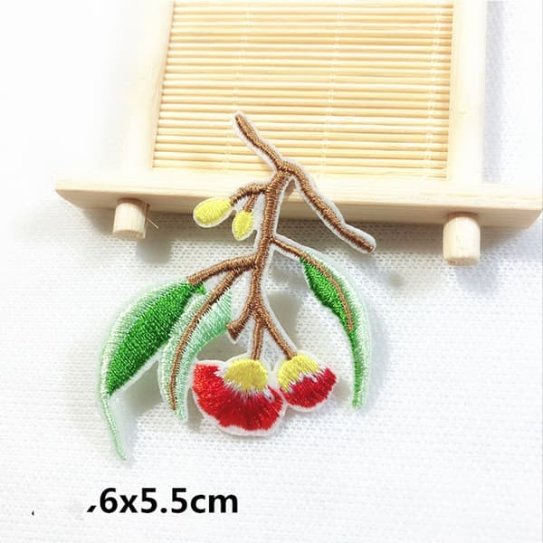 11 kpl Kirjailtu Retro Kukka Patch Boho Ruusukimppu