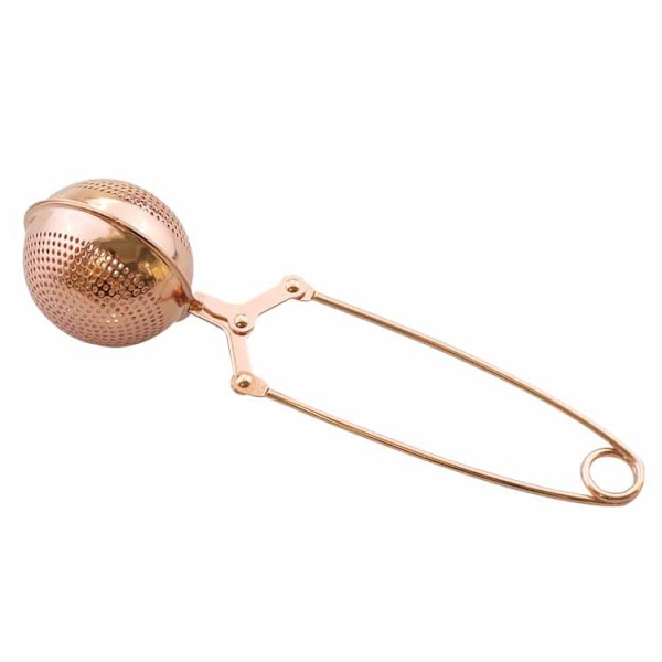1 stk. 304 rustfrit stål te-kugle rosaguld tefilter nål