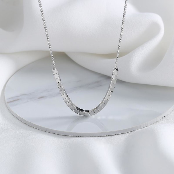 Halskjede Liten Blokk Choker Mote Smykker  B1739 1407