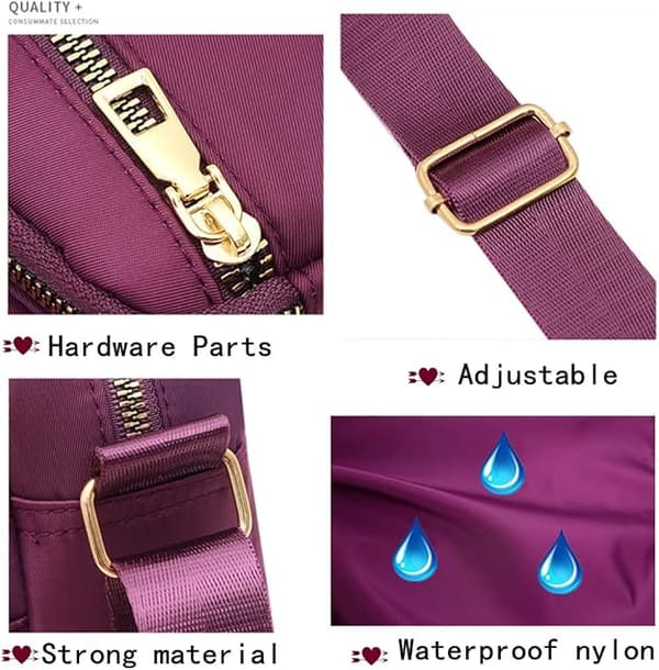 Crossbody tasker til kvinder, håndtasker, messenger taske, crossbody pung til kvinder, sort