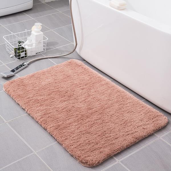 Tjock Sammetsgolvmatta, Absorberande Halksäker Badrumsmatta (Vattenmelonpulver, 40*60cm)