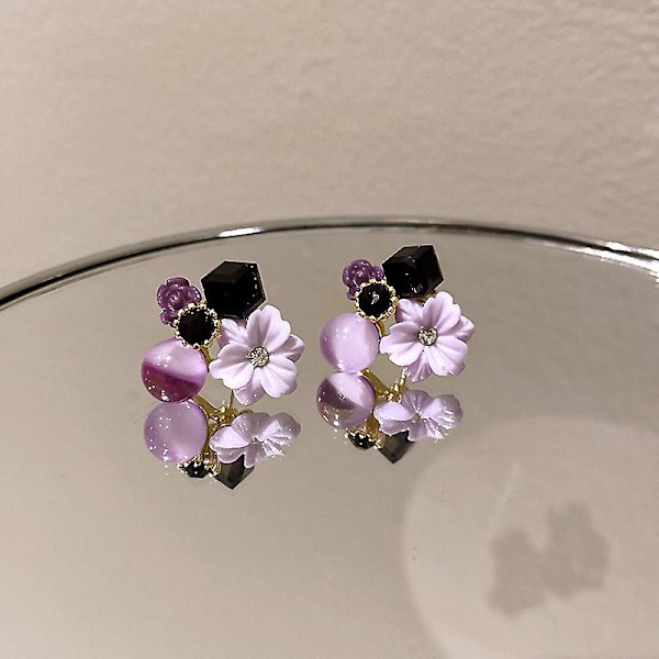 Örhänge Blomma Stud Kattöga Flickors Mode Smycken Ac3788 A272