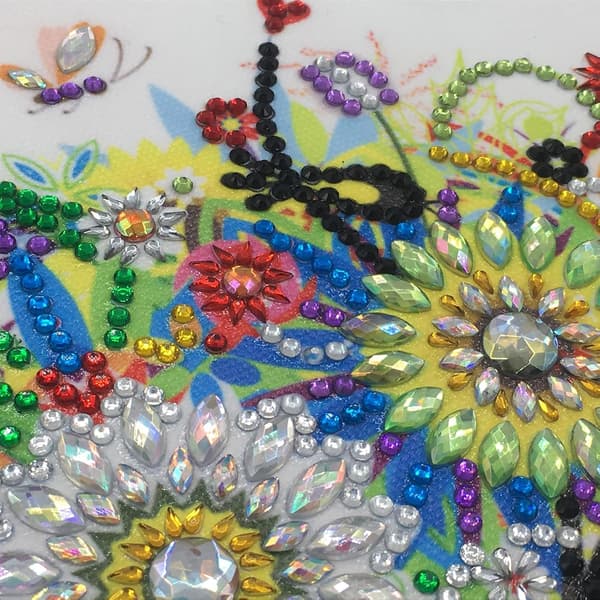 1 stykke 5D formet diamantmaleri forår, sommer, efterår og