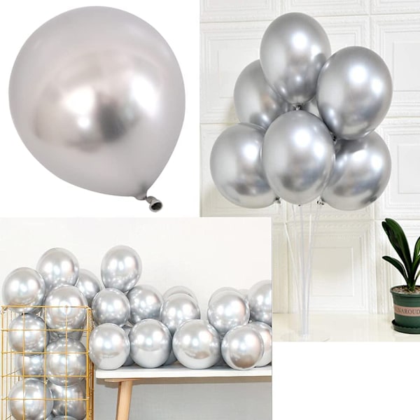 Gyllene latexballonger, ballongset, födelsedagsfestdekoration latexballonger - 40Wick
