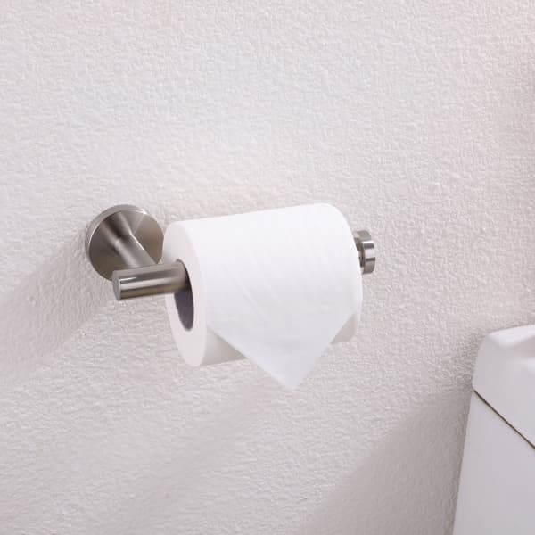 304 Rustfrit Stål Toiletpapirholder til Montering på Væggen til Badeværelse (Sølv);