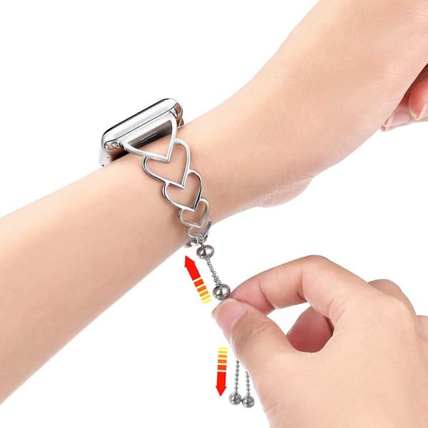 Apple Watch Stilig Hjerteutskjæring Legering Sliver