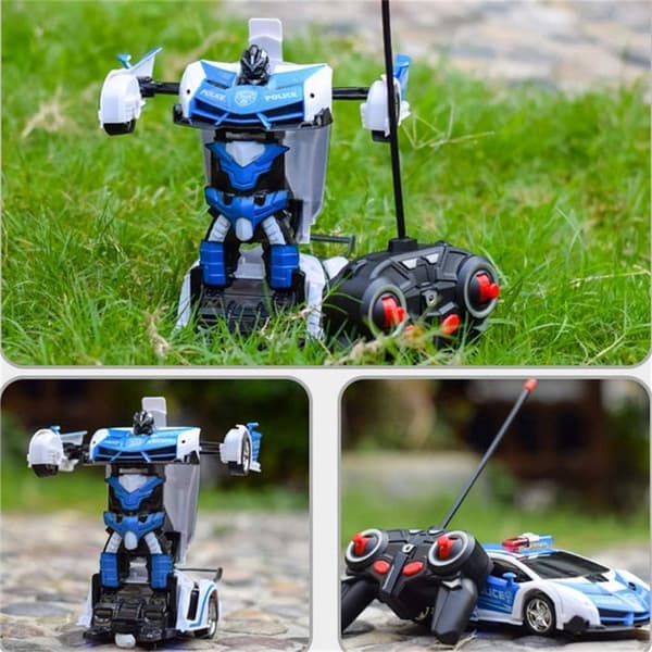 Fjernstyrt bil, 2 i 1 transformerende robotbil, one touch transformerende bil, fjernstyrte transformere og transformerende robot, barns utdanning