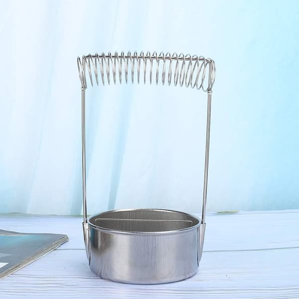 1 Styk Løftbar Oliebørste Vaskespand i Rustfrit Stål