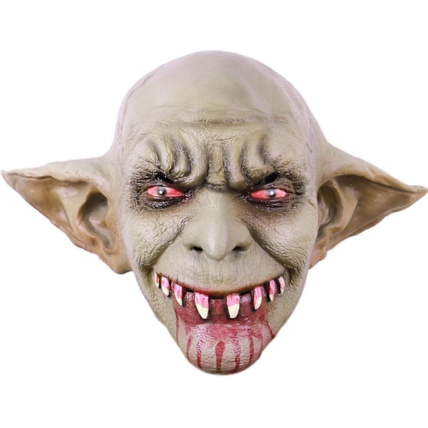 Läskig Skräck Zombie Djävul Helhuvudmask Halloween Kostym Cosplay Rekvisita Vuxna