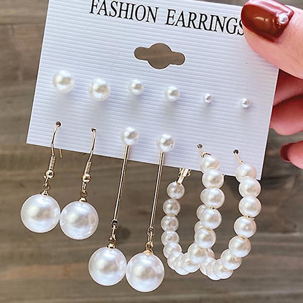 Örhänge Set Pärla Creol Stud Fashion Smycken  B1978 SJ8888