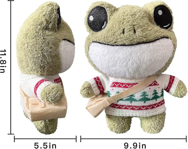 Plush Giant Frog Pehmolelu, 29 Tuumaa Suuri A Green-c