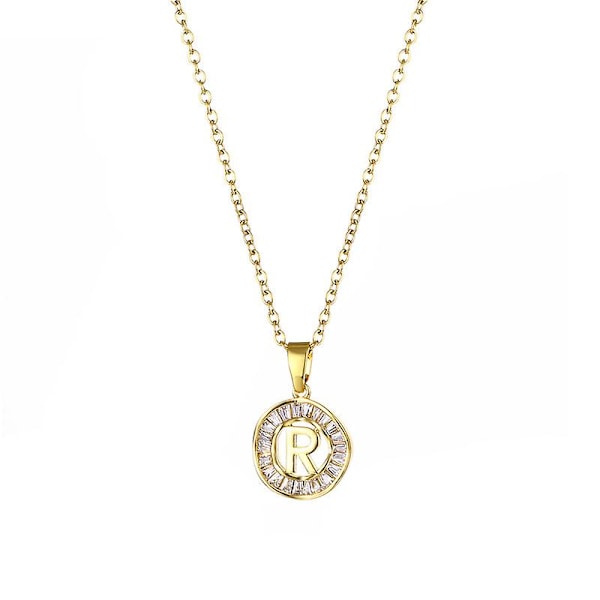 Halsband Bokstav Metalliskt Element Flickors Mode Smycken Ac2712 R