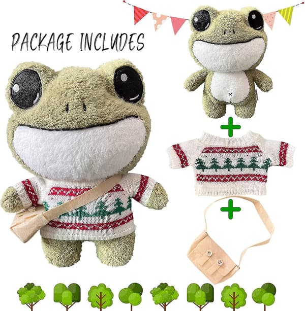 Plush Giant Frog Pehmolelu, 29 Tuumaa Suuri A Green-c