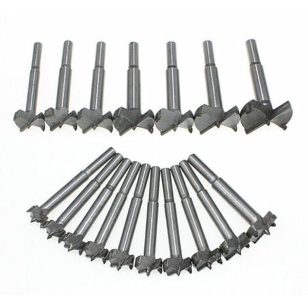 16PCS (15MM - 35MM) Træbearbejdning Karbid Forsænker, Installation af Sfæriske Trædøre, Skuffer, Formning Bits Træbor B