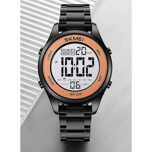Herrar Mode Utomhus Sport Multifunktion Alarm 5 Bar Vattentät Digital Klocka 1849