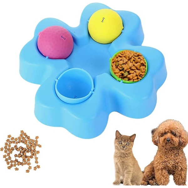 Hundpussel Långsam Matningsleksak, Hundmatningsleksak, Långsam Matningsleksak för Hund, Långsam Matningshundskål, Hundspel Hundskål Slo-bowl Långsam Matning