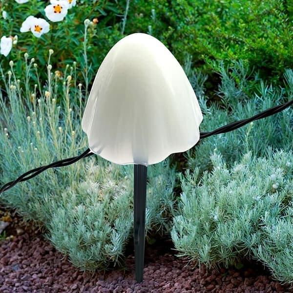 Vandtætte udendørs solcellelamper, LED solcellelamper udendørs havelamper, champignon fe lyskæder, 3,8m 12 lys