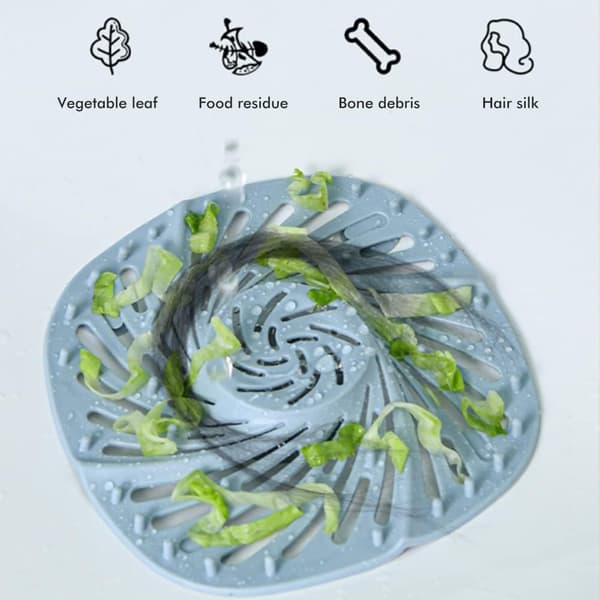 1 duschbrunnsil, hårfångare, silikongummi dusch