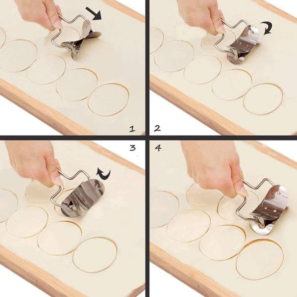 Ravioli Maker, Dumpling Wrapper Dumpling Mold, Rustfritt Stål