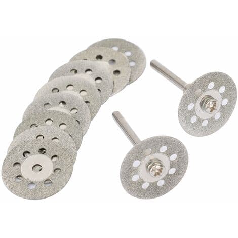 12 Pak Mini 22mm Perforerede Skiver, Diamantskiver, Ann Arbor Stænger