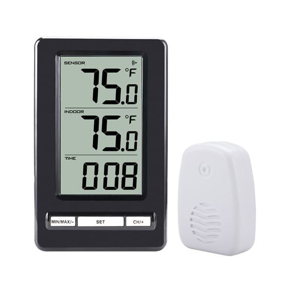 Trådløs Digital LCD Indendørs og Udendørs Termometer Temperaturmåling