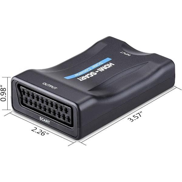 Scart til HDMI hjemmekobler (strømforsyning (fargeboks)) for verksted