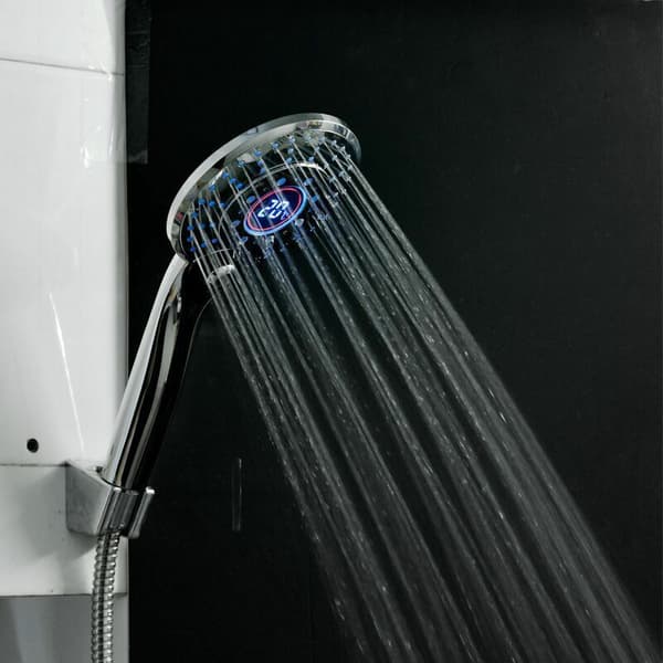 3-farget LED-dusjhode – Digital temperaturvisning – Vannbesparende – 3 spraymoduser