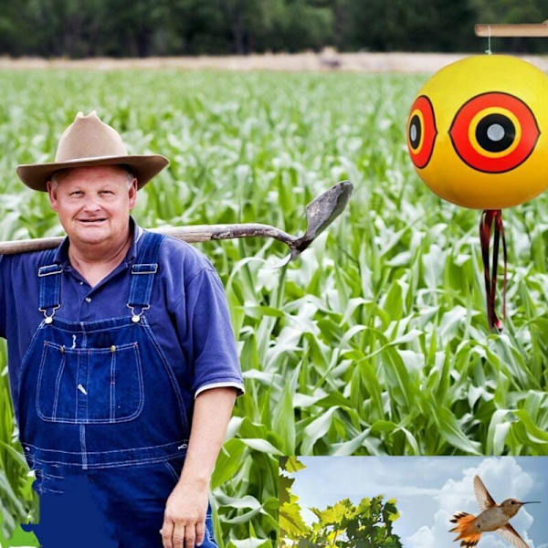 Gula fågelskräckande ballonger Bird Eye-ballonger för jakt på duvor, kråkor etc. Lämpliga för utomhusbruk