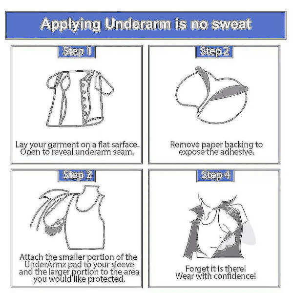 50-100 st Underarm Svettdynor, aoeoun Armhåla Svettdynor För Kvinnor Och Män, Engångs Underarm Dynor För Svettnig 50 Pcs