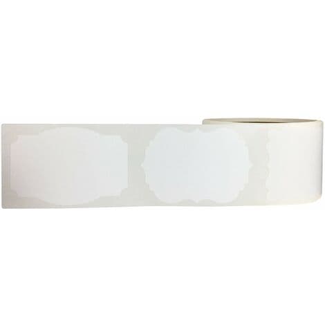 Blanke gavekoder, 3 x 5 cm diameter gaveklistremerker 300/rull