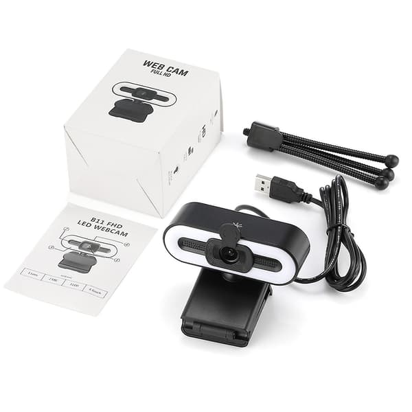 2k Webcam Fuld HD Web USB-kamera med mikrofon til studiechat, arbejde, live PC/bærbar/stationær