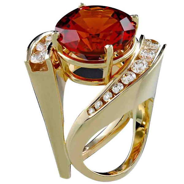 Mode Kvinnor Kubisk Zirkonia Inlagd Geometrisk Finger Ring Fest Smycken Present 6 US 10
