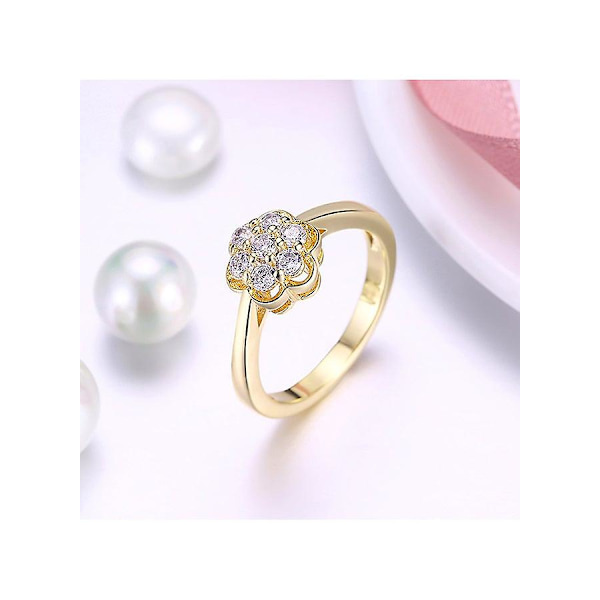 Moderne, skinnende og enkel ring Kzcr527e6