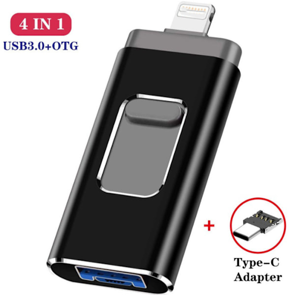 Hög hastighet mobil flash-enhet, reklam datorsystem fordonsmonterad USB-flash-enhet (svart, USB2.0 32G)