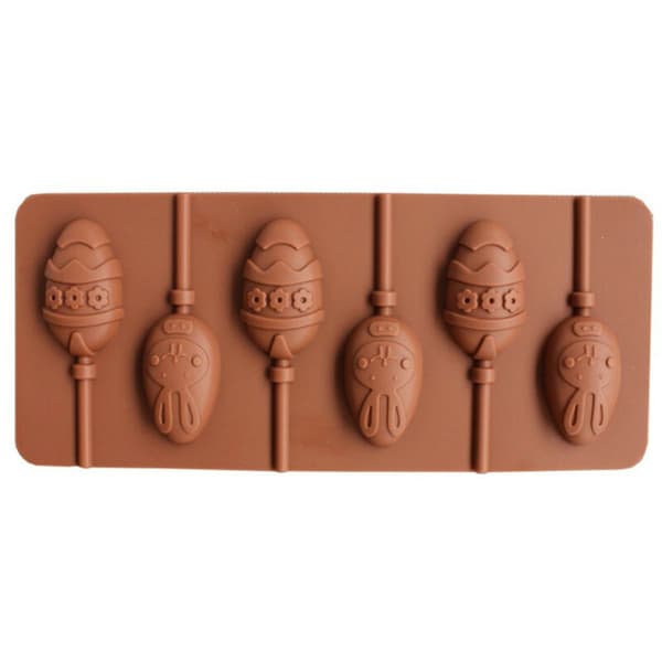 Påskägg Kanin Silikonform Chokladform Lollipopform