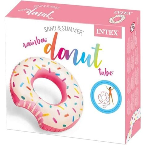 Donut Tube Boj 107cm Uppblåsbar Lutad Donut Säte