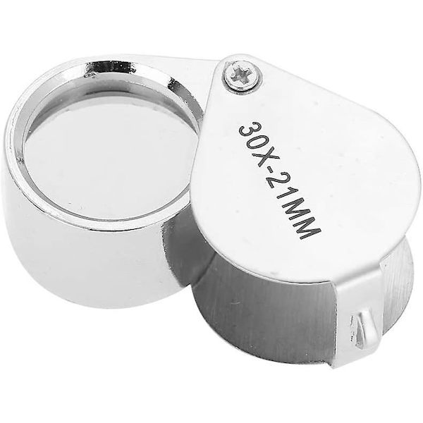 Juvelerloupe, Foldbar Lommeforstørrelsesglas Til Smykker, Ædelstene, Læsning, Frimærker, Mønter, Ur, Hobbyer Og Antikke Modeller