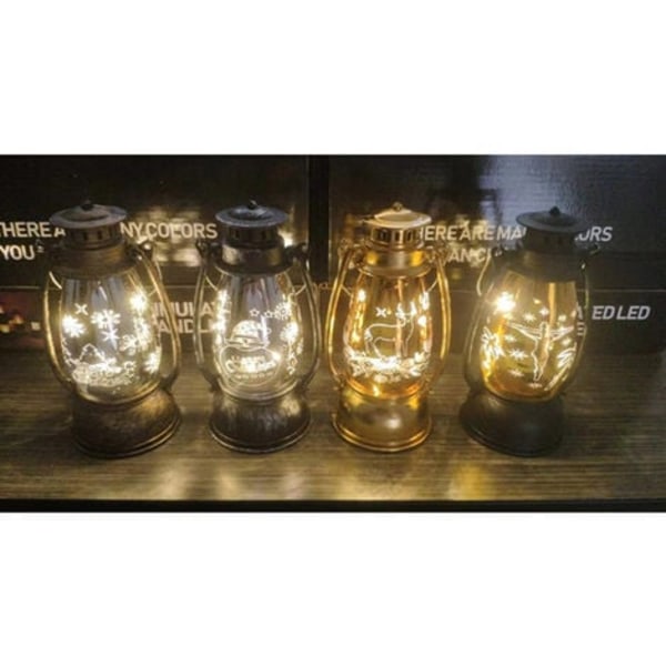 4PCS Electronic candle christmas candle halloween decoration retro led wind lantern craft gift, swing wick