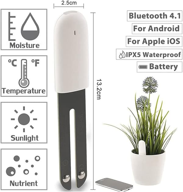 4 Hop 1 Sensor Jordtestare, Växtjordfuktmätare