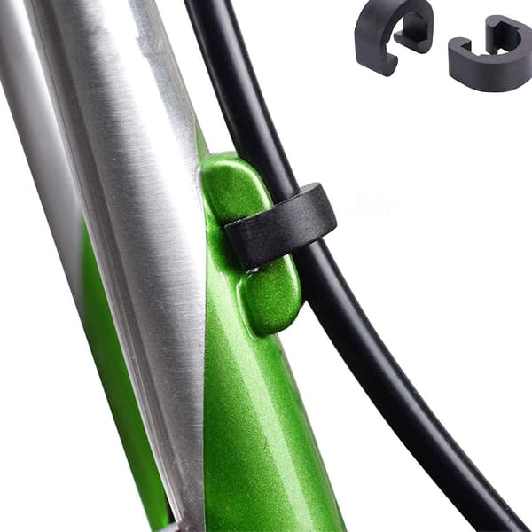 50 stycken cykel MTB-kabel C-klämmor hölje spännen hölje guide guide broms växelsystem