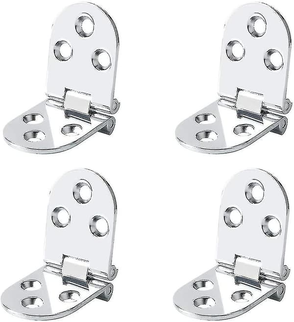 Foldbare Hængsler, 180 Grader Tykkere, Hængsler Hardware Foldbar Adgang Sølv
