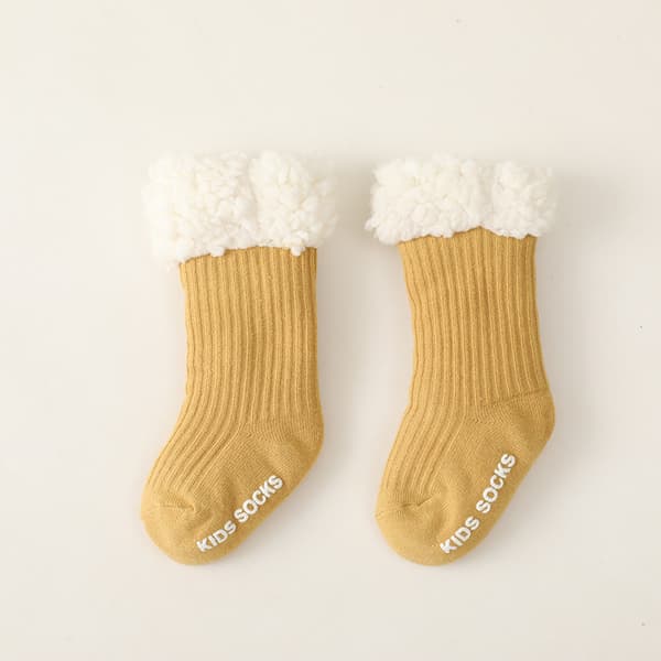 Vinter Supertjocka Kashmir Barn Golvstrumpor 2-pack