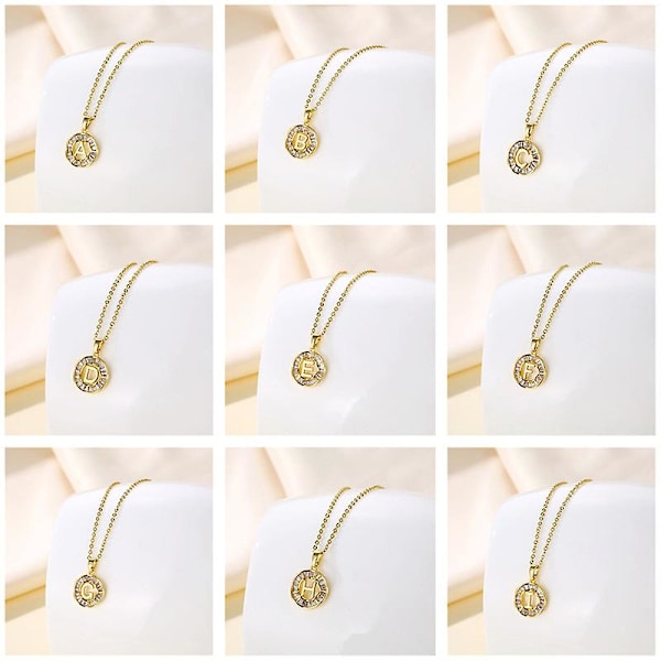 Halsband Bokstav Metalliskt Element Flickors Mode Smycken Ac2712 R