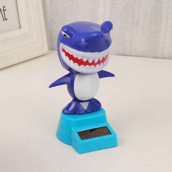Cartoon Shark Kreativ Prydnad (Blå),