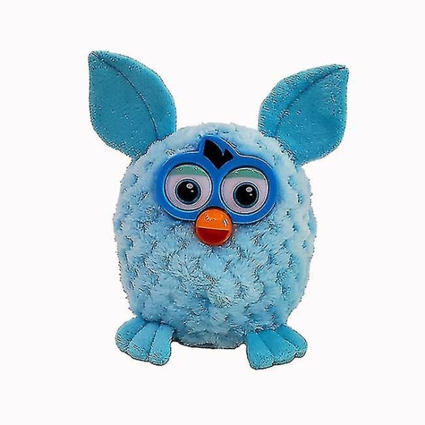 Söt Electric Talking Furby Elf Plyschleksak Elektronisk Pet Owl Toy 15cm A blue