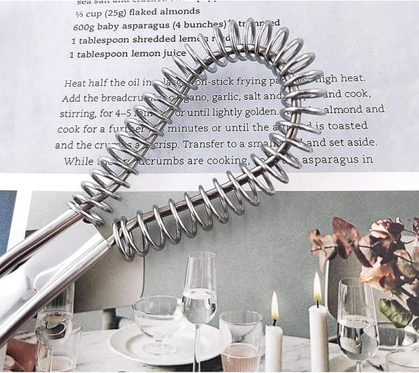 2-pack Mini Vispar i Rostfritt Stål med Spiraltråd för Äggvispning