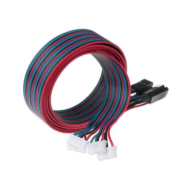 4 stk. 100 cm 4-pin Steppermotorkabler XH2.54 Terminalledning til 3D-printer NEMA 17
