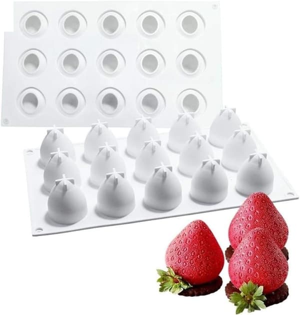 1 st 15 håligheter silikon bakform Mousse tårtform